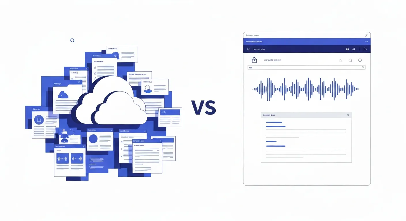 Descript Alternative That Works Offline: Edit Transcripts Locally with MinuteAI — overview illustration