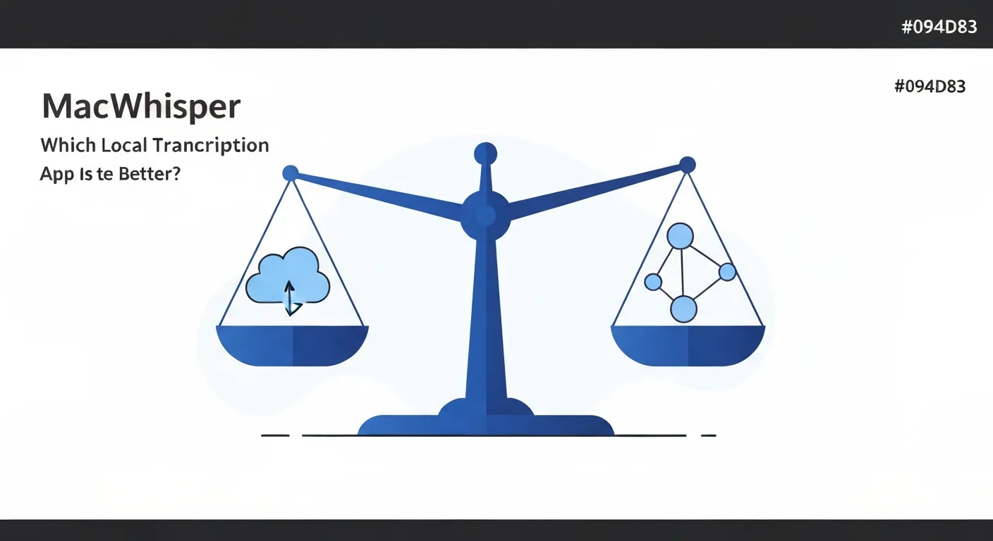 MacWhisper vs MinuteAI: Which Local Transcription App Is Better — workflow diagram