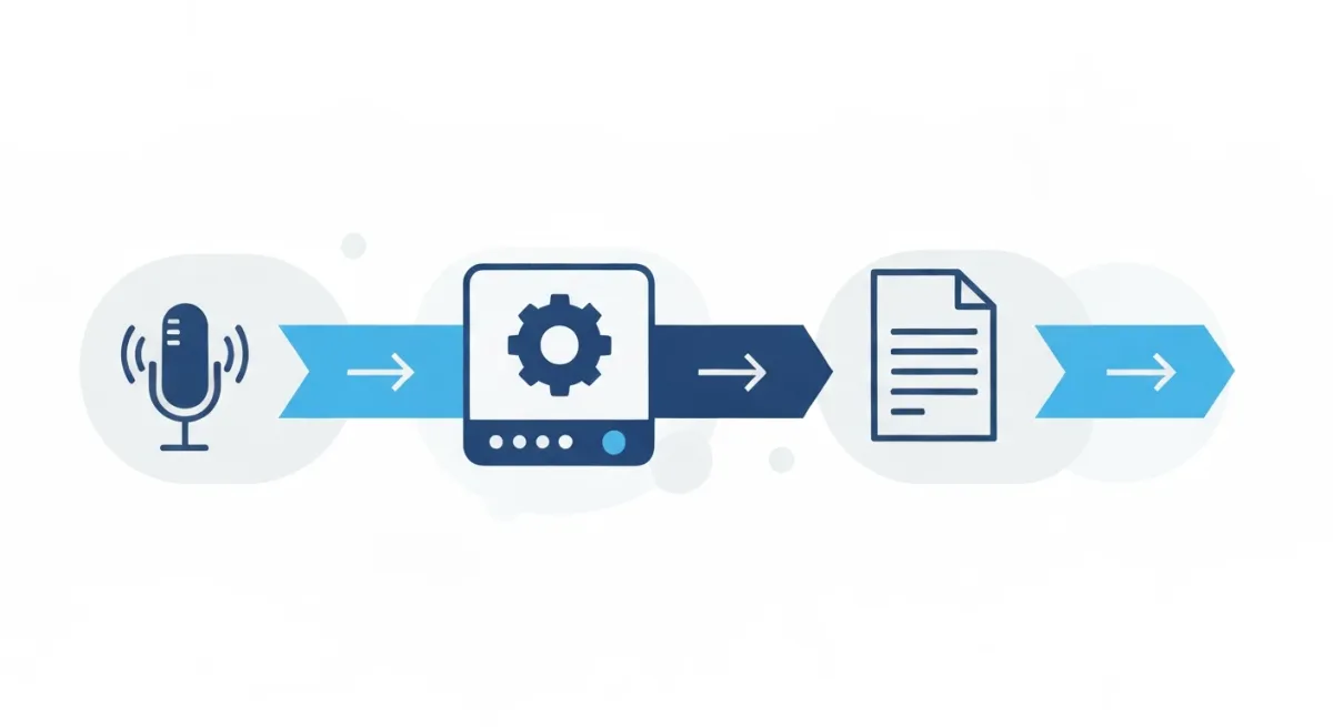 How to Run AI Locally on Mac: Complete Guide to On-Device Transcription — workflow diagram