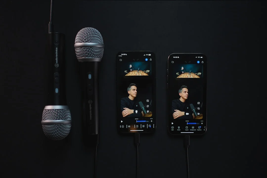 How to Transcribe Interviews on iPhone: Private Recording & AI Transcription — workspace photo